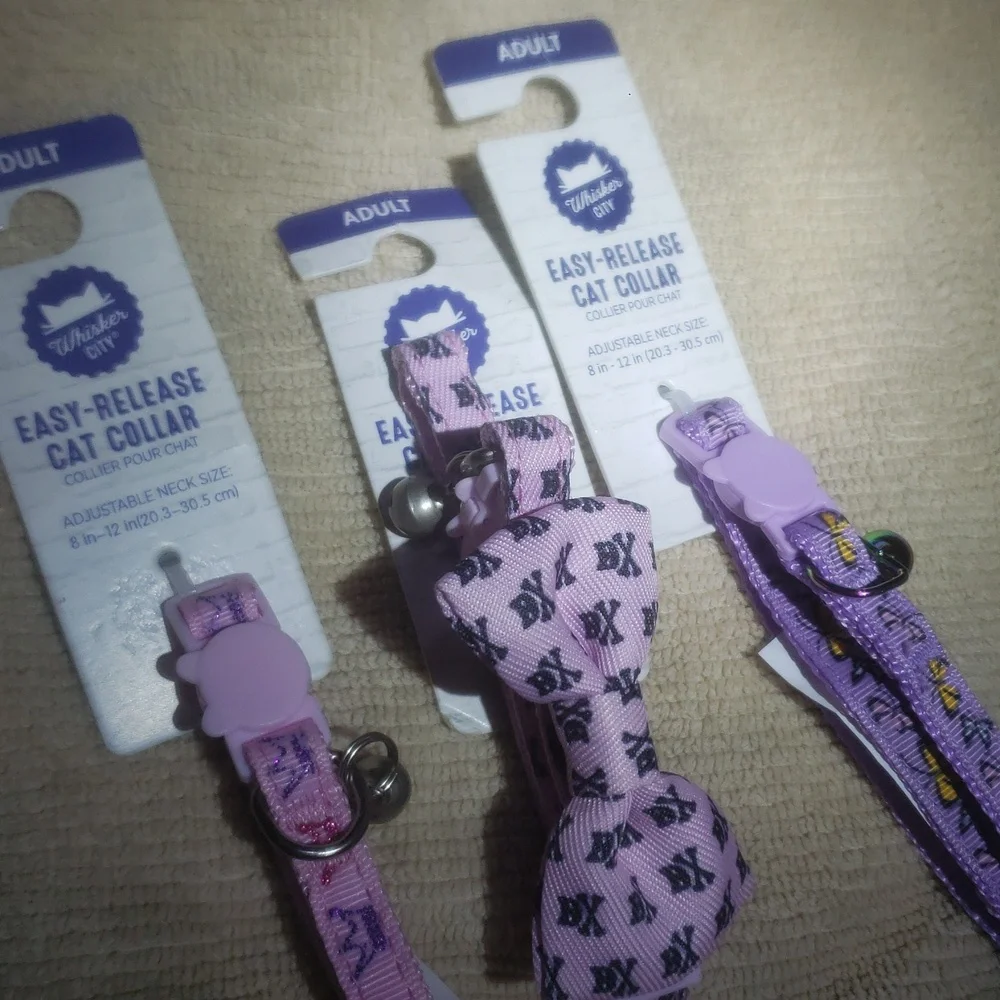 Purple Cat Collar Set for Kids